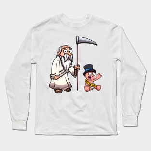 Father Time And New Year’s Baby (Old And New Year) Long Sleeve T-Shirt